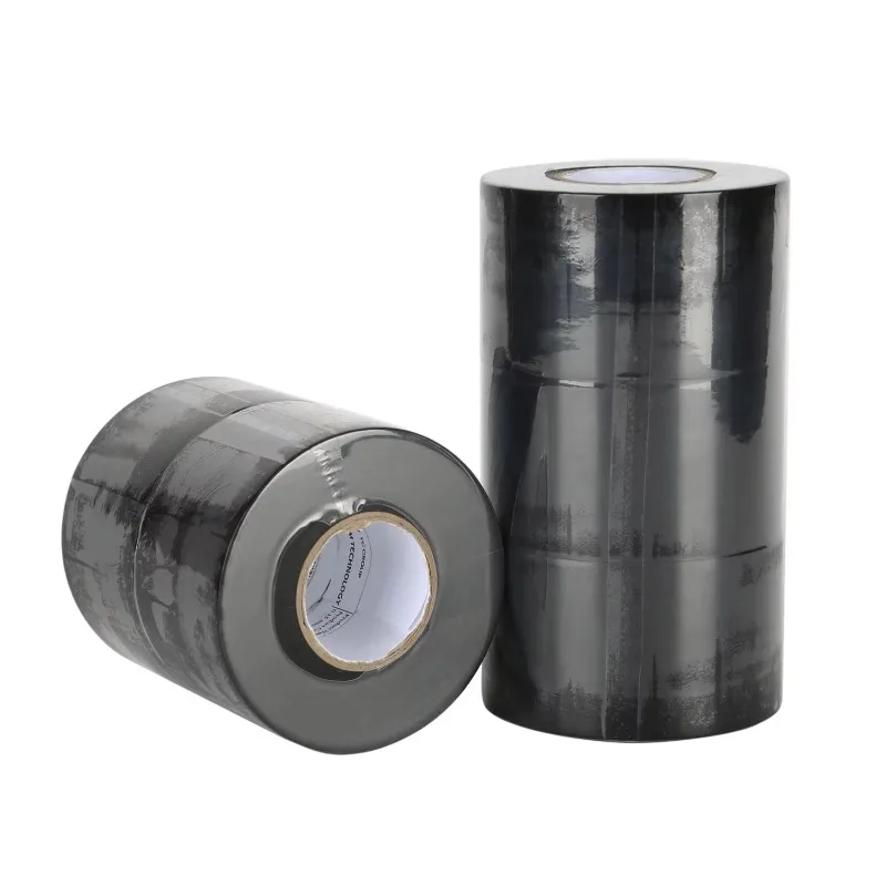 

【Sale By Bulk】High Viscosity Pipe Tape Black Waterproof Leak Repair Strong Widening Thickened Duct Wrap Tape For Roof Pipe Marin