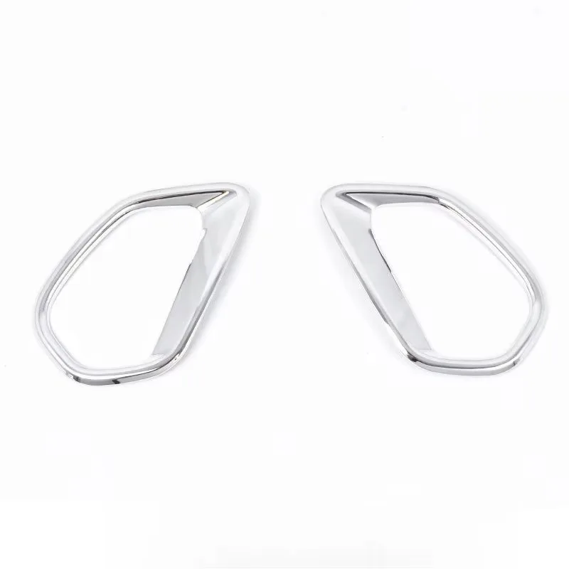 

Zza For Car Back Rear Fog Light Lamp Cover Trim Chrome Mitsubishi Outlander 20 2 Pcs