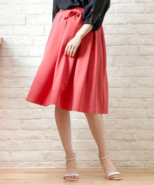 New Sweet Japanese Back Elastic High Waist Slim Women's Belt Elegant Mid Length Skirt