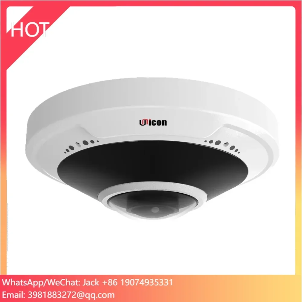 

360 Degree Wide Angle Panoramic View Indoor Security CCTV IP Two Way Audio POE 5MP Fisheye IP Camera