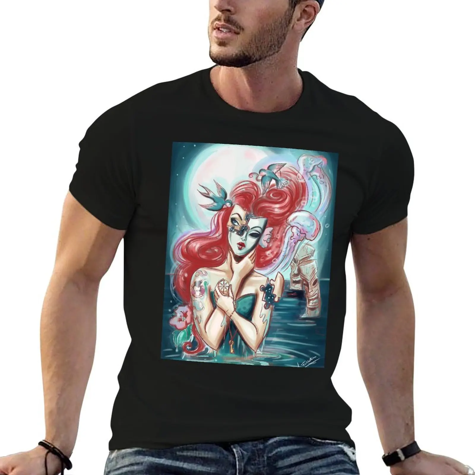 

man cotton shirt t T-Shirt humor shirts soft Unravel shirts dark t t luxury funny man for