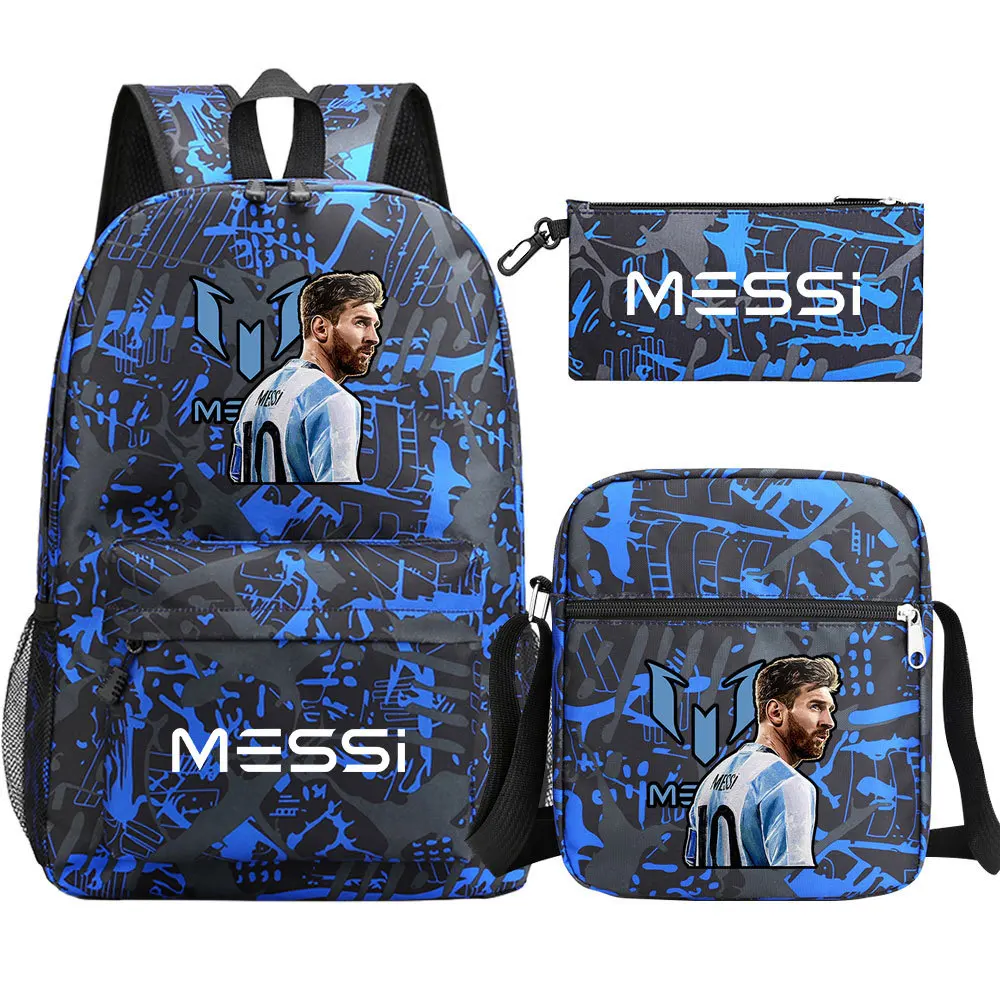 

Messi Backpack Simple Light Leisure School Bag Girls Boys Travel Laptop Student Backpack Teens Canvas College Packets Mochilas