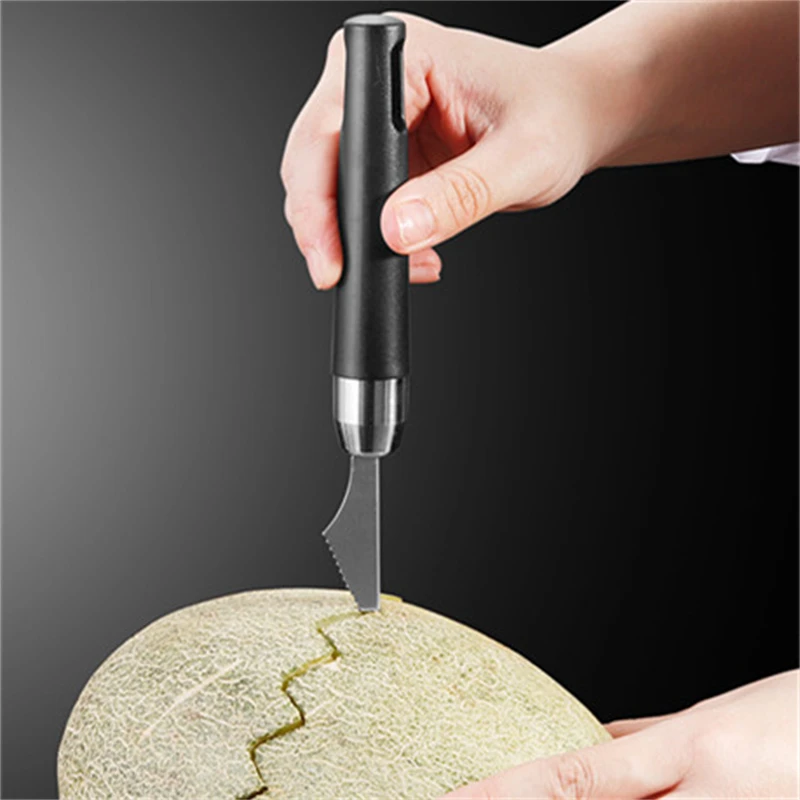 304 Stainless Steel Fruit Carving Knife V-shaped Watermelon Ice Cream Dessert Household Cutter Vegetable Decoration Tools