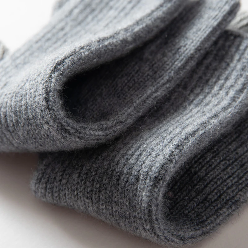 MERRILAMB Herbst Winter Handschuhe Frauen Hohe Qualität Kaschmir Stricken Weiche Warme Touchscreen Fäustlinge Stretch Solide Volle Finger Guantes – Detail 17