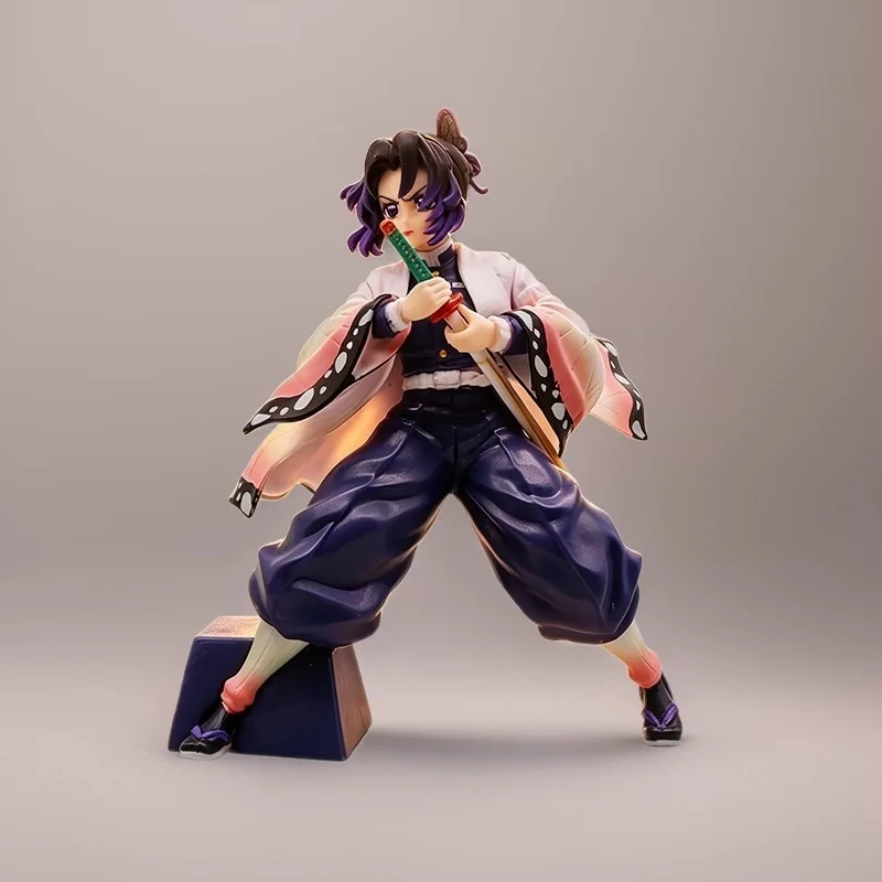 New Arrival Demon Slayer Kochou Shinobu Anime Figurine Trendy Desktop Collectible Model Ornament For Anime Hobby Fans