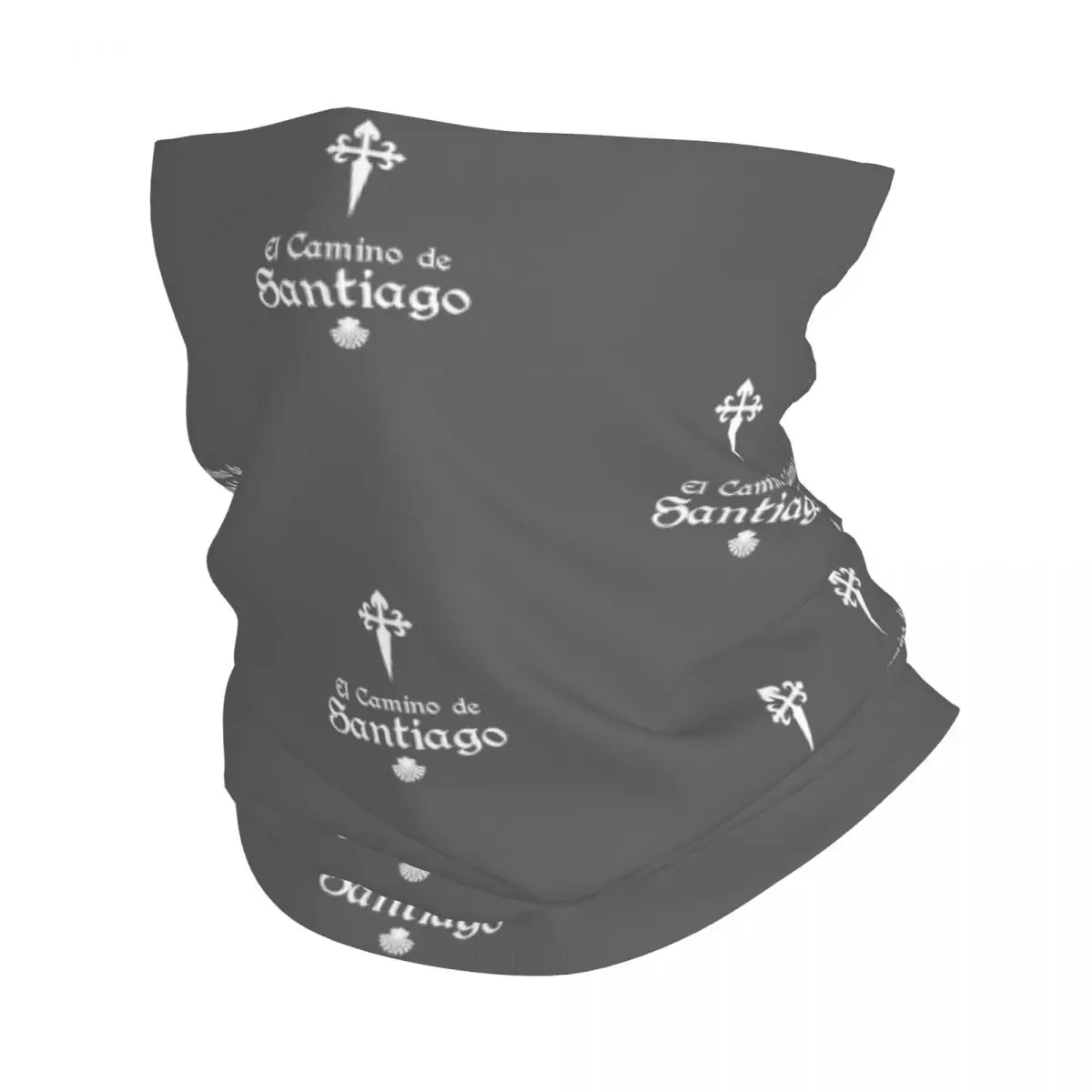 Custom Camino De Santiago De Compostela Shell Saint Bandana Neck Gaiter for Ski Hunting Women Men Wrap Scarf Headband Warmer