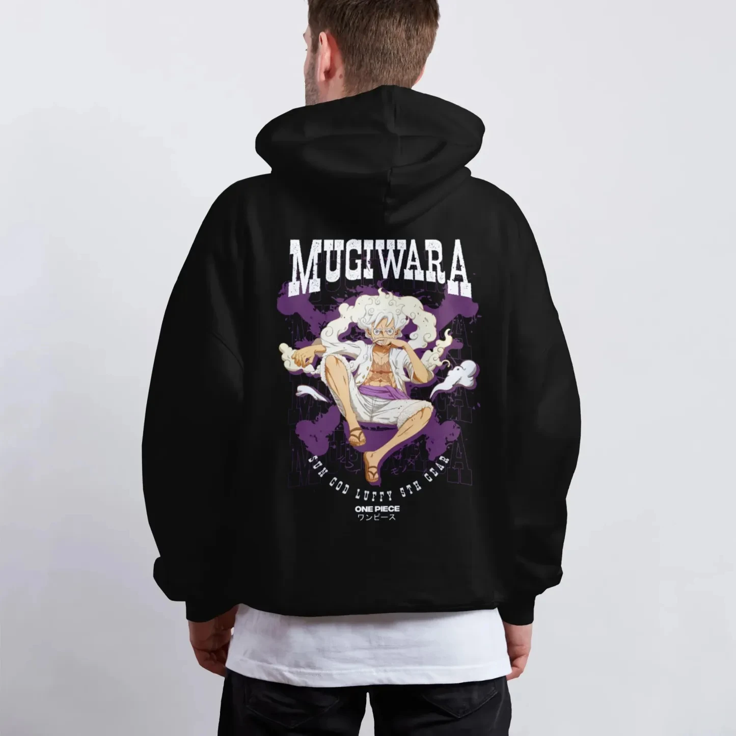 

ONE PIECE Nika Luffy Gear5 Harajuku Толстовка с капюшоном Уличная одежда Мужской осенне-зимний свитер с капюшоном Негабаритный женский свитер с длинными рукавами унисекс Y2k