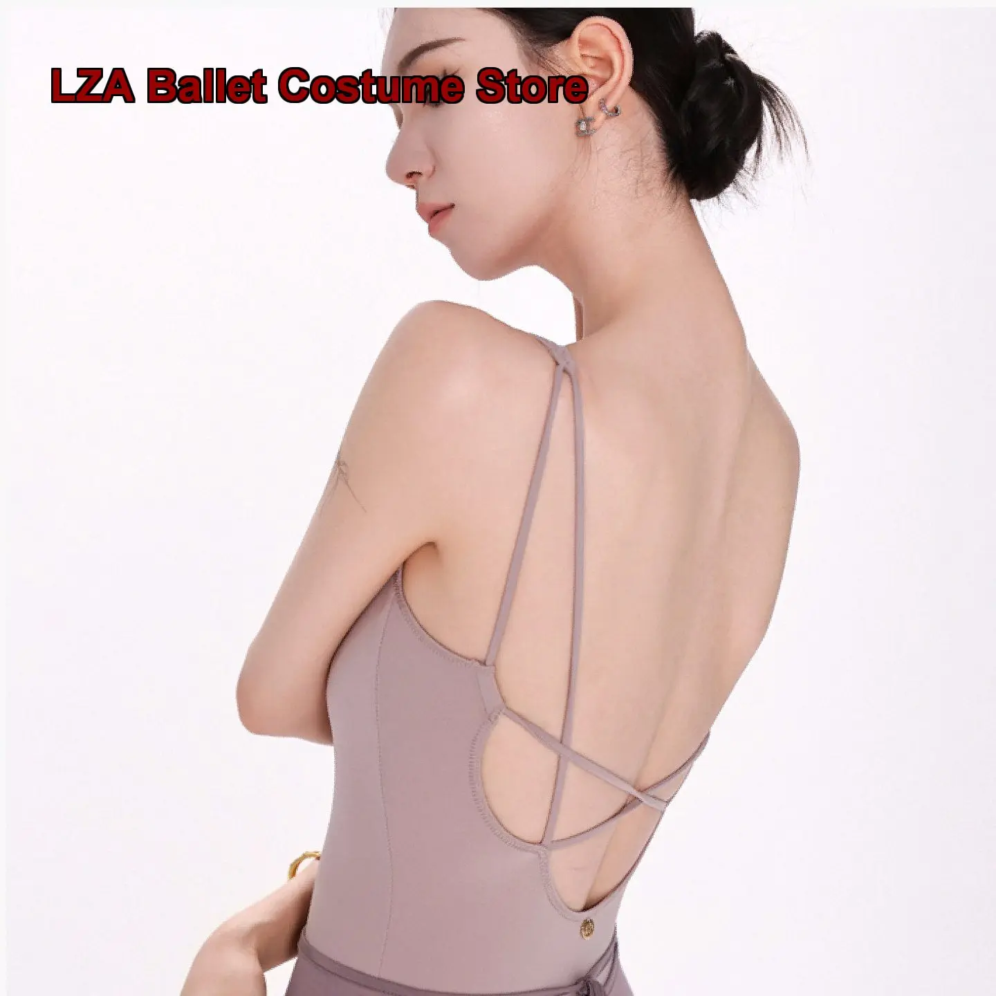 Danzbaby Women's Adult Practice Leotard Sleeveless Tie Strap Backless Body Suit B358 Gymnastics