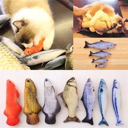 Interactive Mint Kitten Stuffed  Pet Cat Toys Artificial Fish Catnip