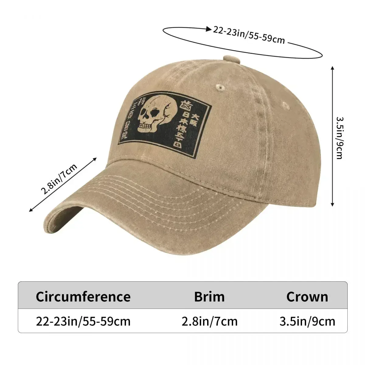 New A Warning Of Death Baseball Cap Skull Hiking Fishing y2k Funny Trucker Dad Hat Unisex Men Fashion Sunscreen Baseball Caps