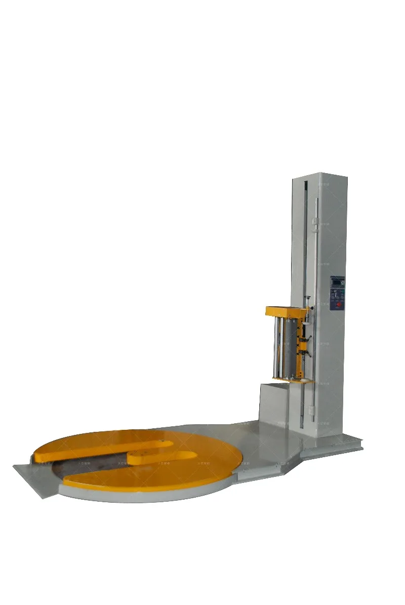 PLC Controlled Automatic Pallet Wrapper Electric M Type Stretch Film Winding Machine for Case Commodity Custom