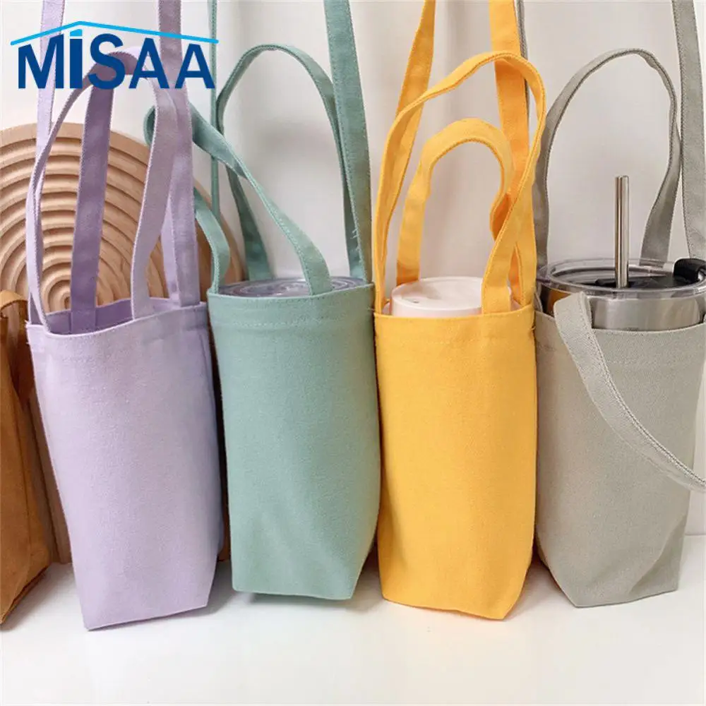 Handbag Portable Multi Scene Use Canvas Shoulder Water Cup Accessories Mobile Phone Bag Dual Purpose Creative Can Cooler