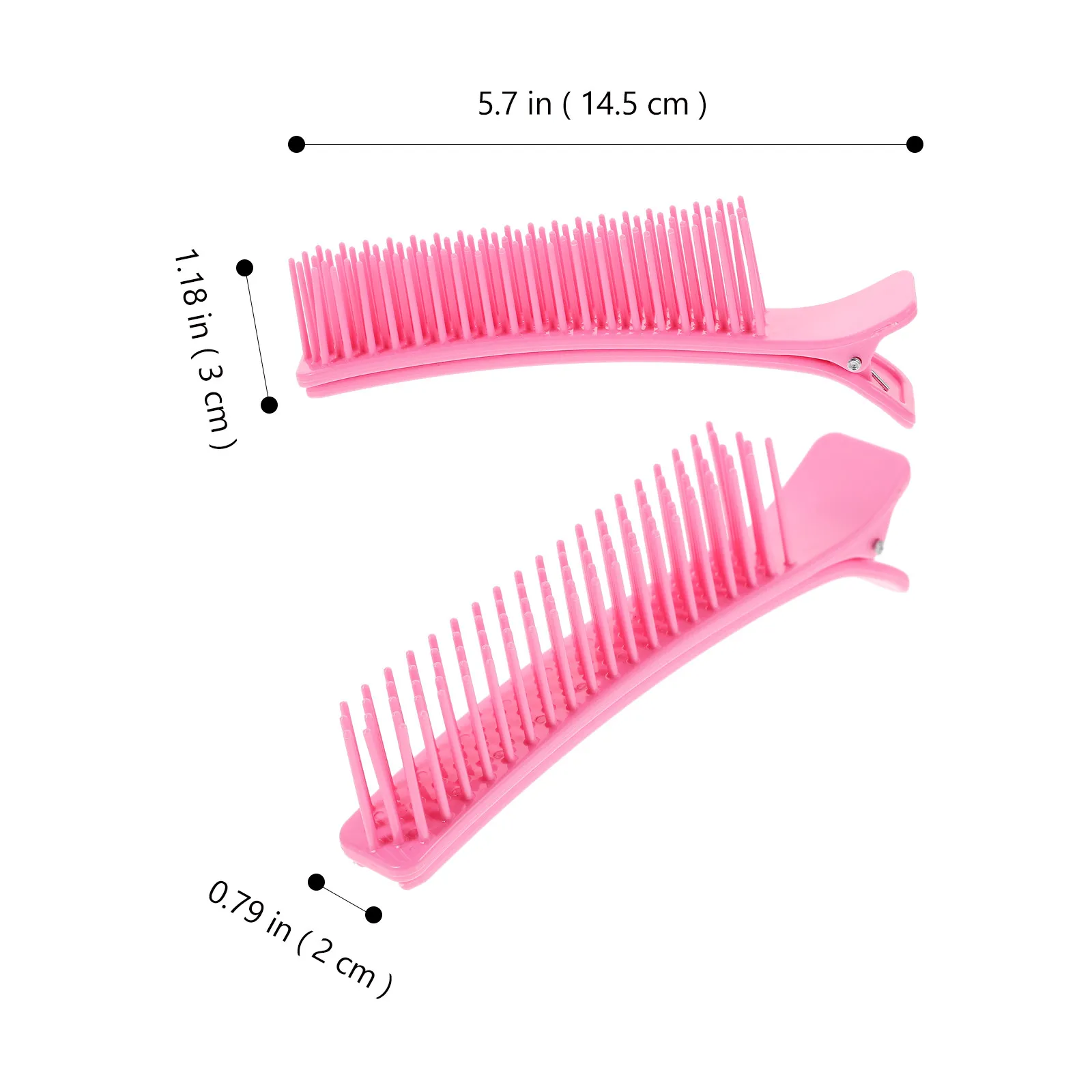 Hair Sectioning Clips 2Pcs Professional Salon Cutting Styling Layering Clamps for Women