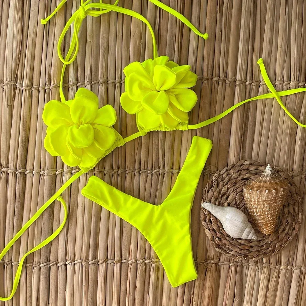

Sexy Floral Mini Skirt 2025 Women's Swimsuit Women's Erotic Thong Set Sexy Skirt
