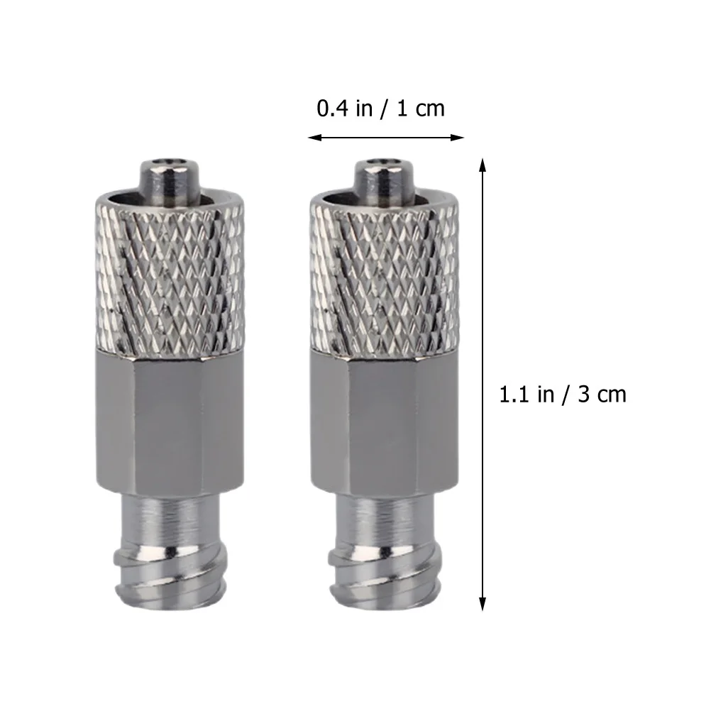 Adaptateur de seringue en métal, connecteur Luer Lock extensible pour la distribution industrielle, distributeur réutilisable, outil à aiguille, foret, 2 pièces