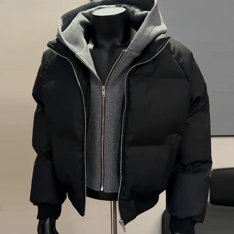 

Мужская зимняя куртка Bla Thiened: утепленное хлопковое пальто с капюшоном, на молнии, с длинными рукавами, повседневный стиль, теплый дизайн