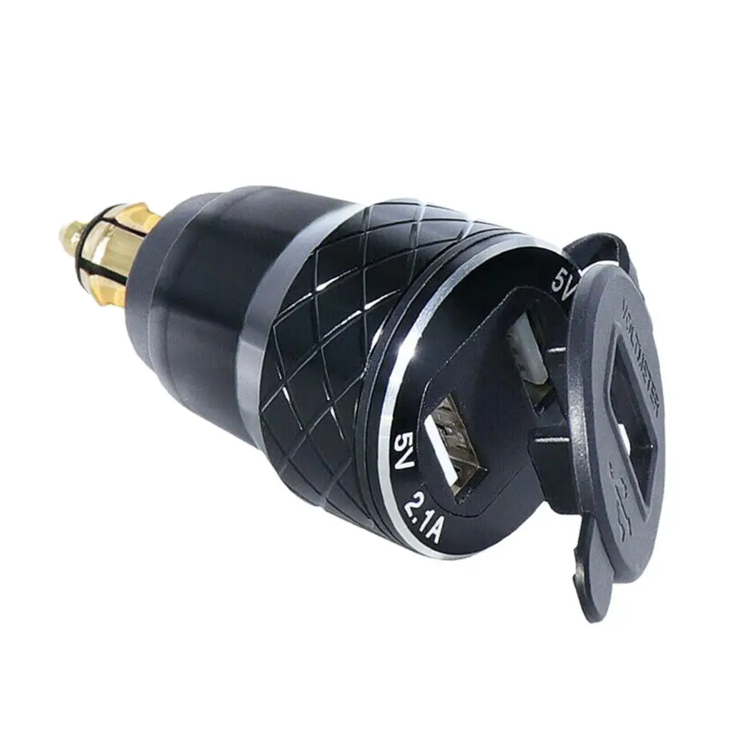 

CNC Dual USB Charger DIN Socket Digital Voltmeter for R1200GS F800 F650 F700
