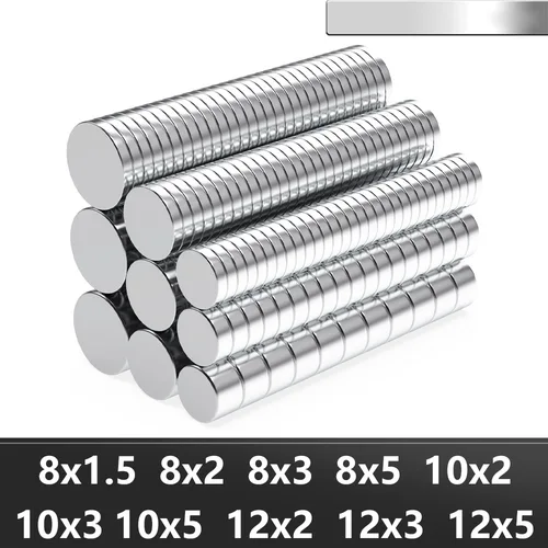 8x2 8x3 10x2 10x3 N35 imán de neodimio súper fuerte redondo NdfeB potente imanes magnéticos permanentes imán de refrigerador