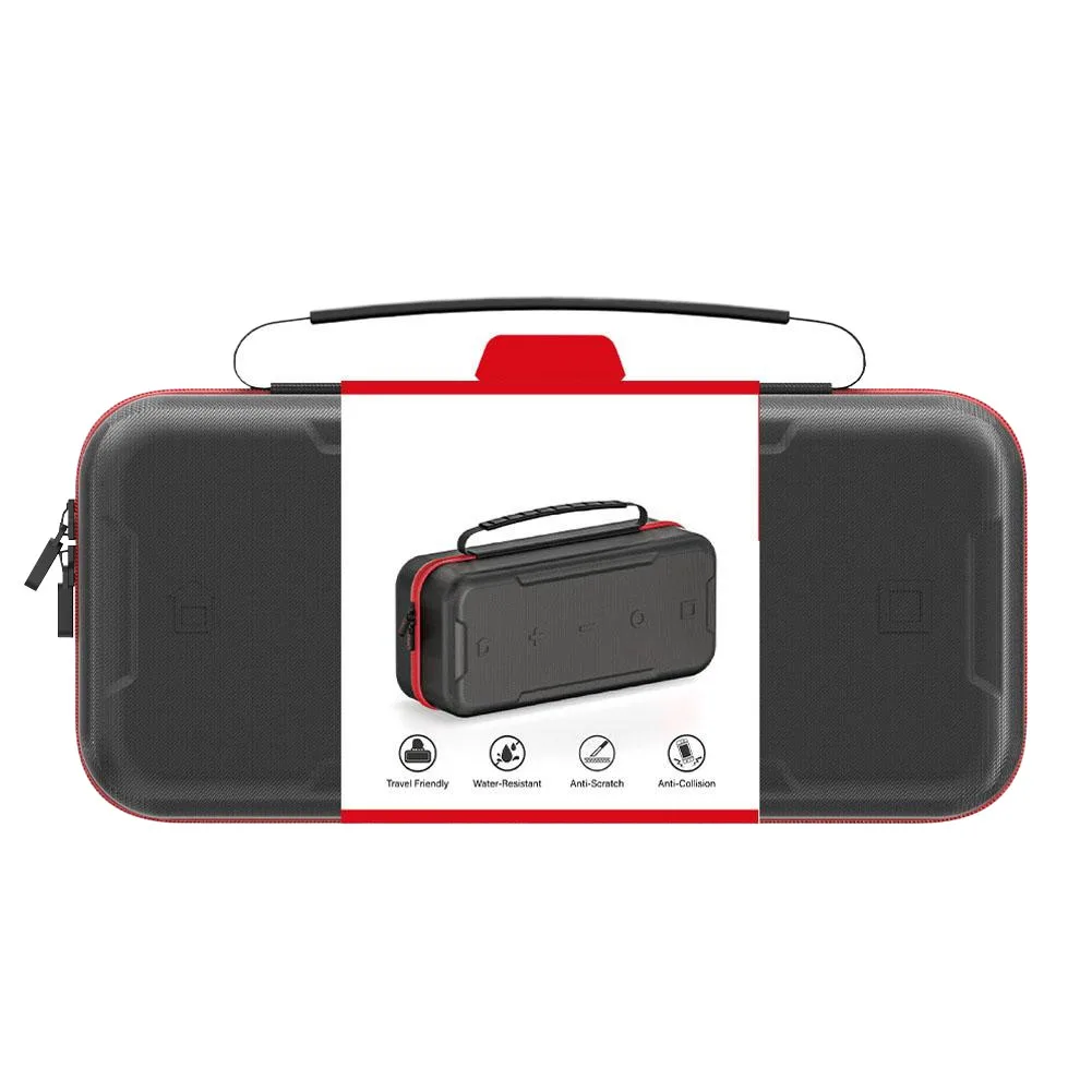 450G الحقيبة الواقية مع 24 فتحة بطاقة الألعاب حقيبة التخزين الواقية السفر شل الحقيبة للتبديل 2 وحدة التحكم والملحقات