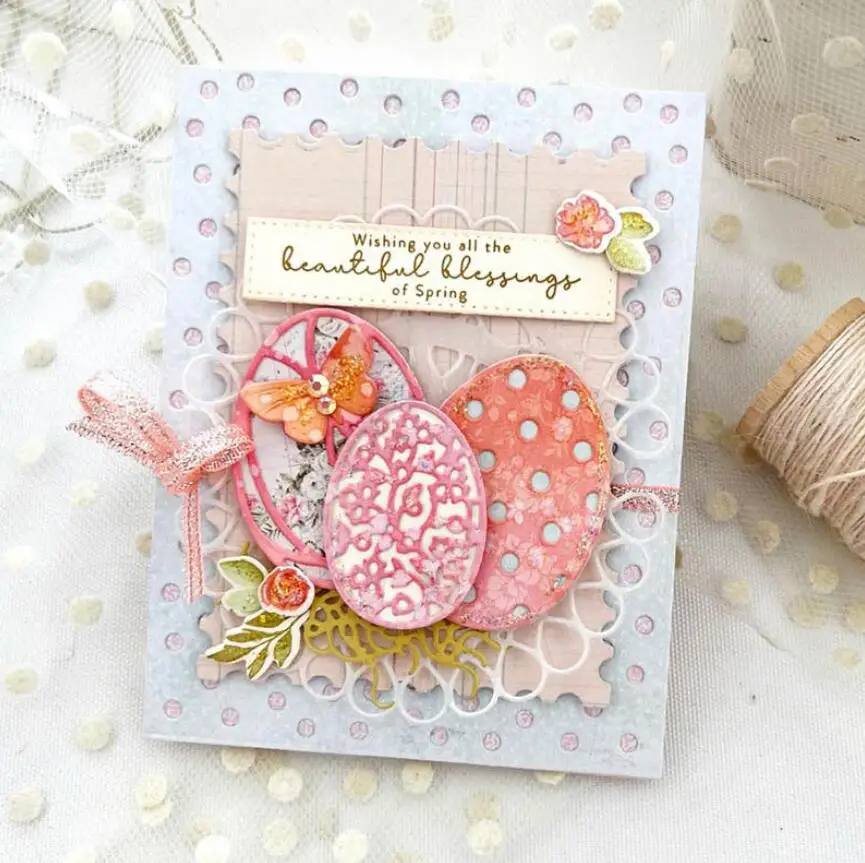Easter egg basket Metal Cutting Dies Cut Die Mold Scrapbooking Paper Knife Mould Blade Punch Stencils