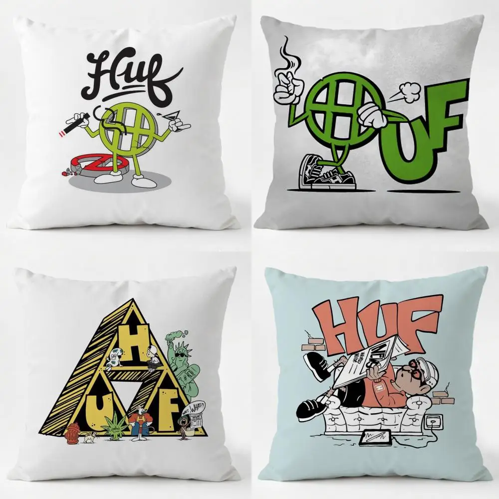 Capa de Almofada H-Huf Fashion, Lavável Diariamente, em Linho, Macia, para Sofá, Cama e Decoração de Ambientes