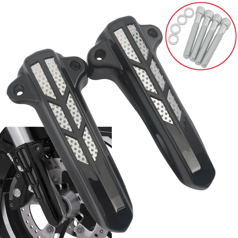 أغطية الساق الأمامية السفلية للدراجة النارية منزلق لدراجة Harley Touring Road King Street Glide Ultra Limited FLHT FLHX FLHR 2014-2022 #2