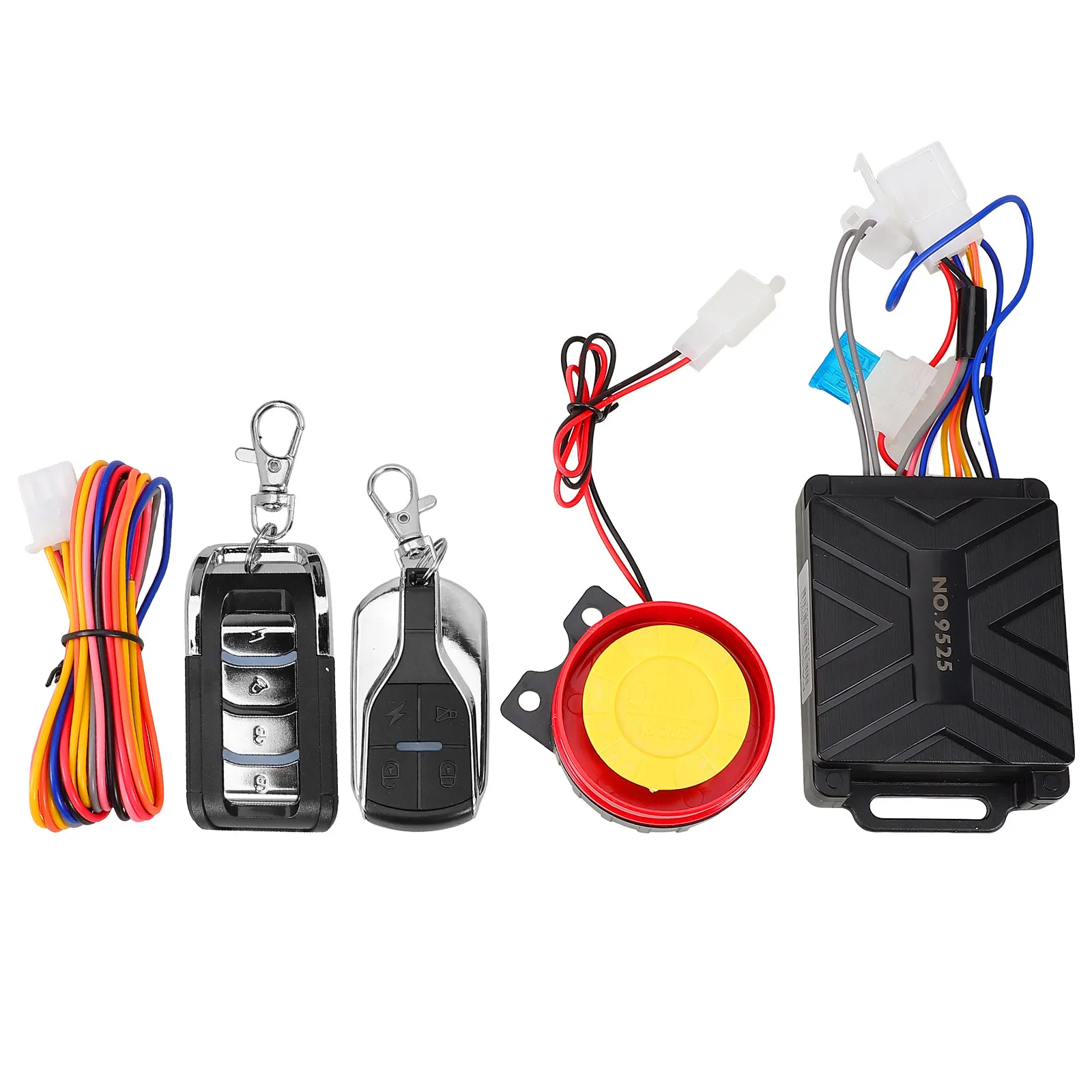 

1Set Advanced Motorcycle Security Alarm System Remote Engine Start Vibration Sensor Locking Kit for Motorbike Safety Protection