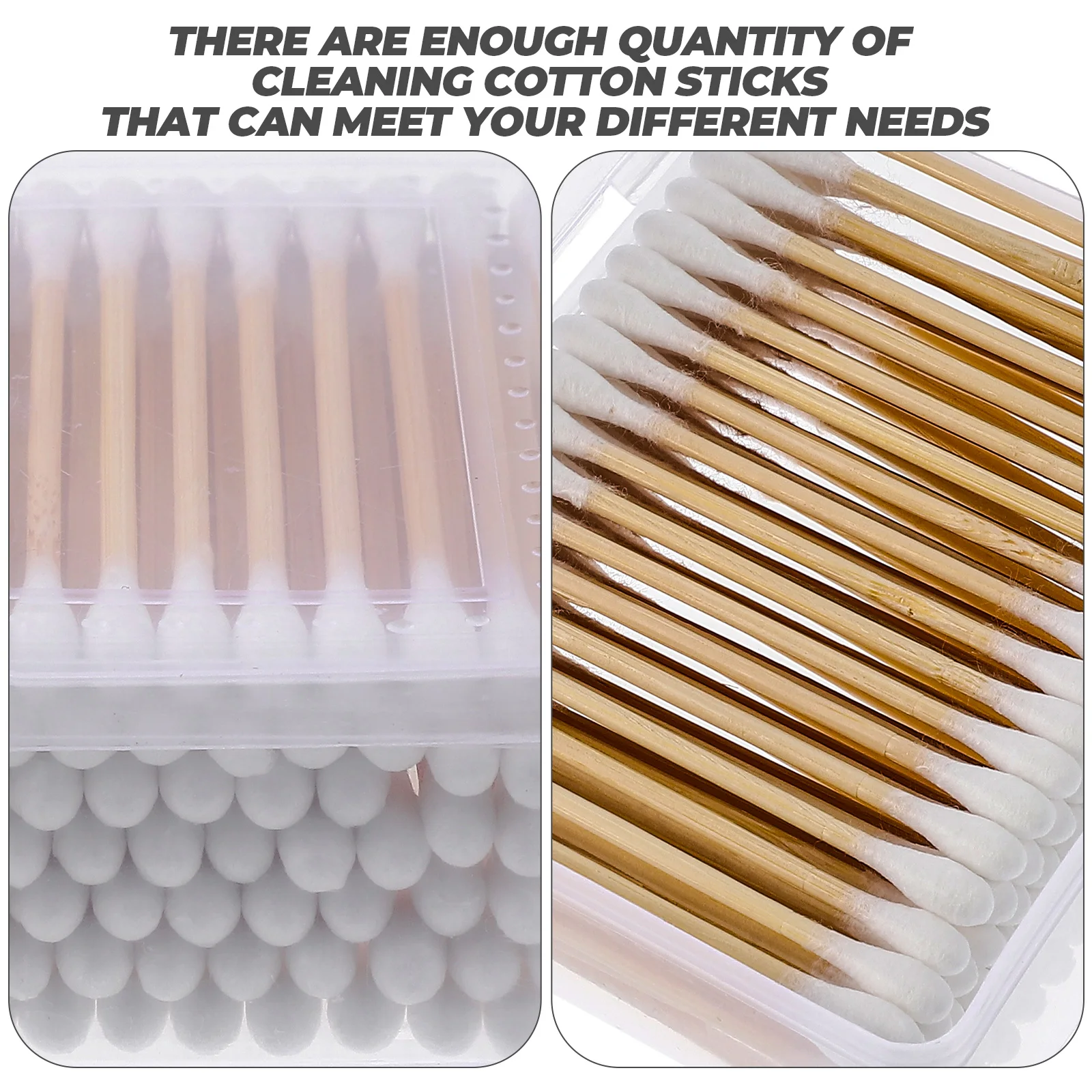 

8 Boxes Cotton Swab Cleaning Stick Double-ended Swabs Pointed Tips Disposable Wooden Fine Precision Baby Makeup Sticks