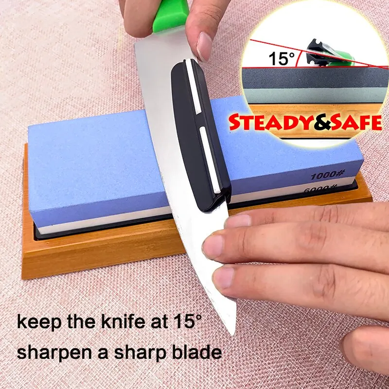 15 Degrees Knife Sharpener Angle Guide Sharpening Stone Fixed Angle Accessories Profession Tools Whetstone Kitchen Knive Holder