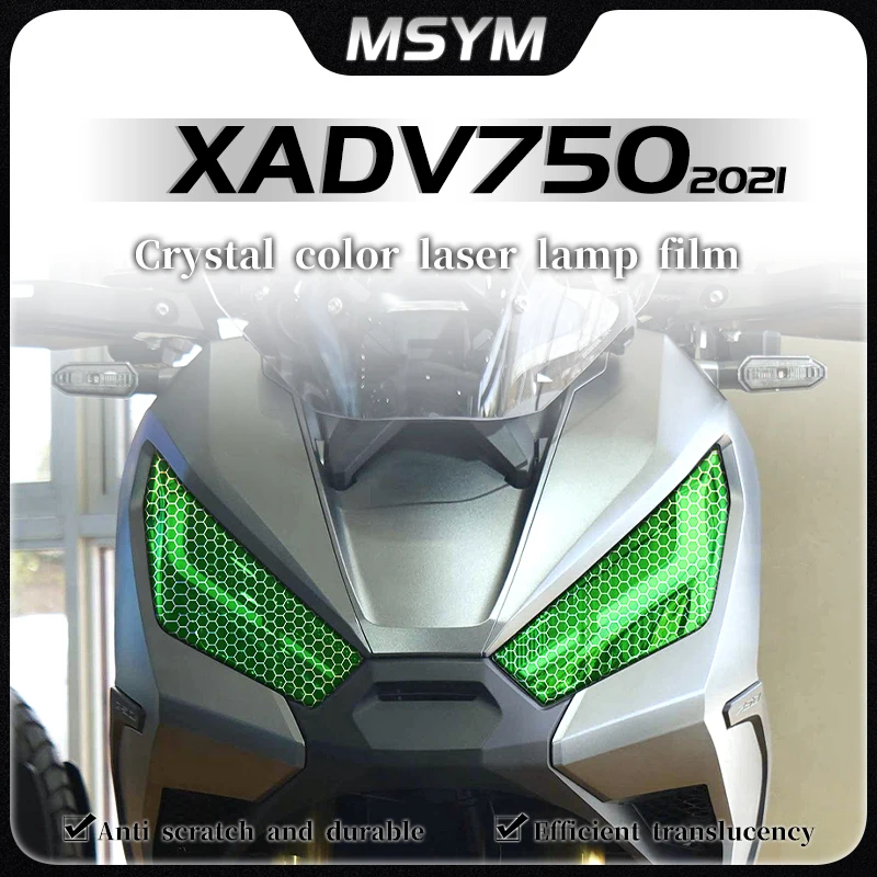 

For Honda XADV 750 X-ADV750 2021 Headlight film smoked black taillight film honeycomb laser protection sticker accessories