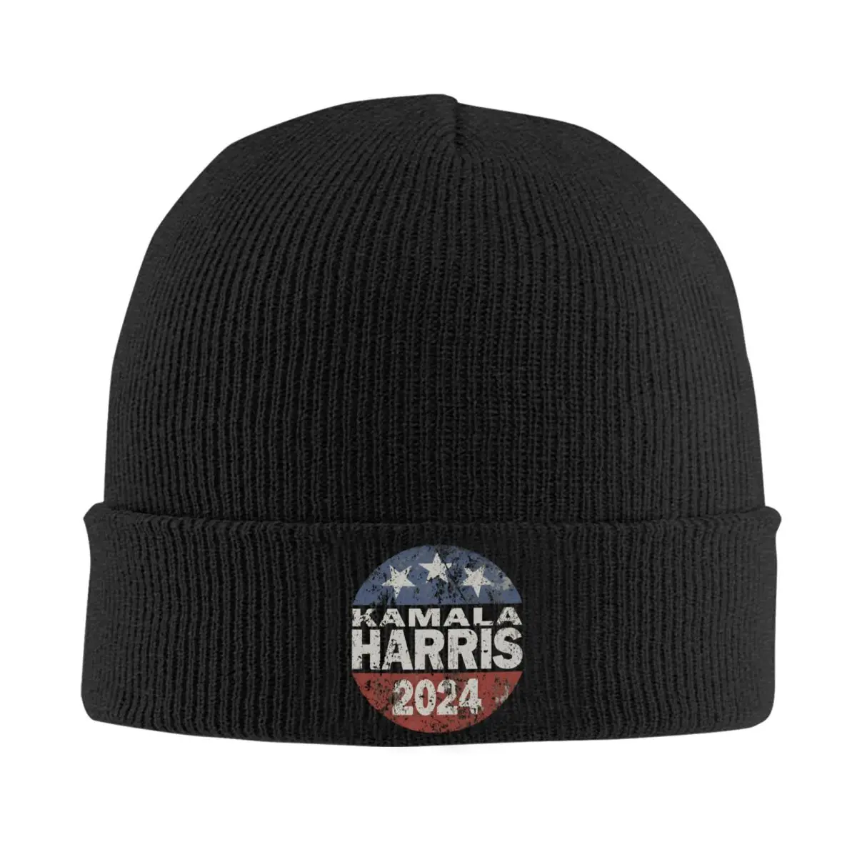 

Vintage Kamala Harris 2024 Election Knit Hat Beanie Autumn Winter Hats Warm Unisex Casual Joe Biden Cap for Men Women