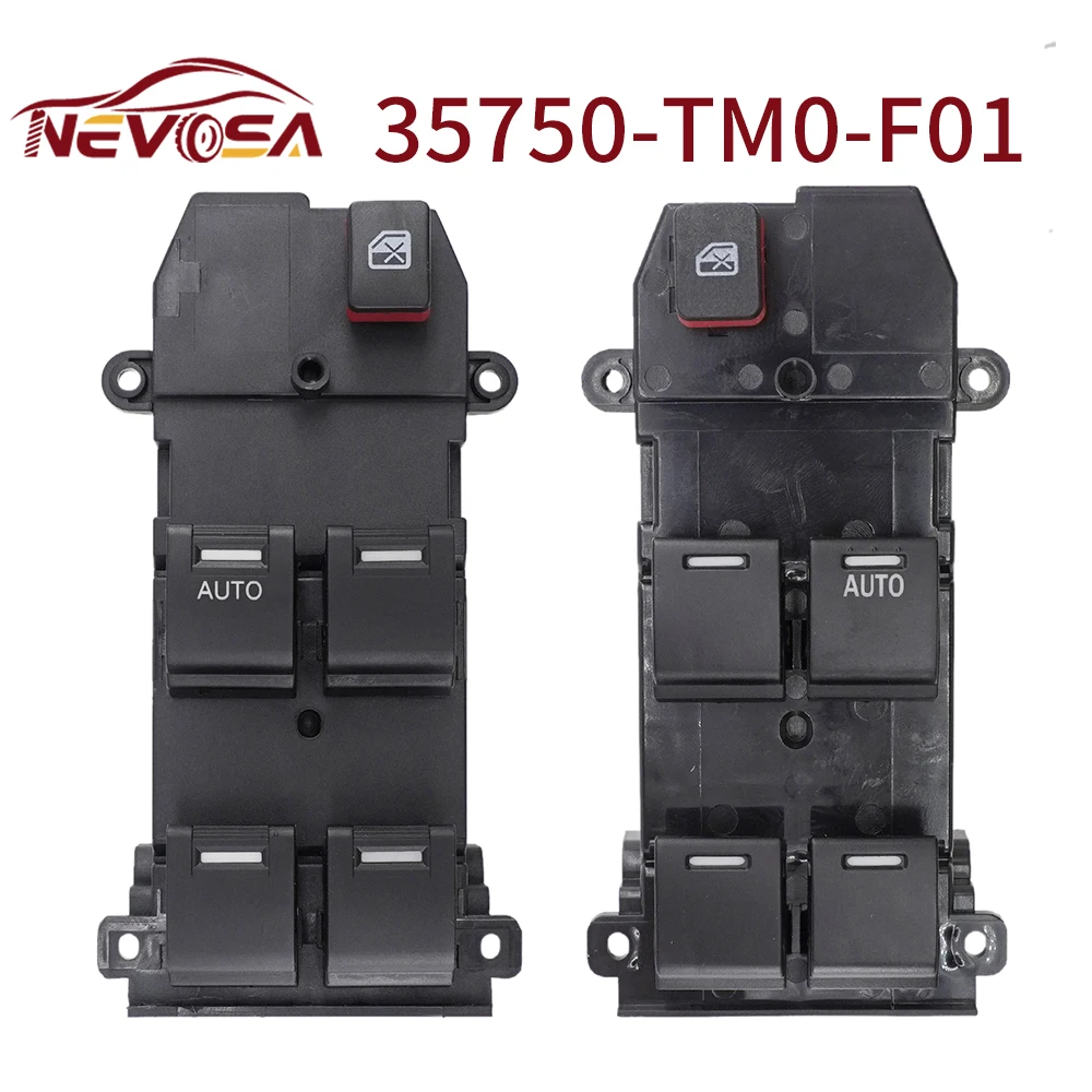 NEVOSA For Honda FIT 2009 For Honda City 2007-2012 Power Window Switch 35750-TM0-A01 35750TM0A01 35750-TM0-F01 35750TM0F01