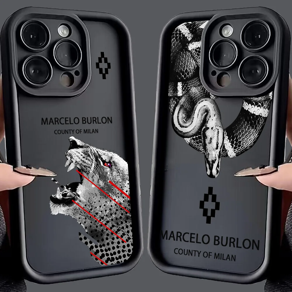 แฟชั่นBurlons Design-Marceloesเคสโทรศัพท์สําหรับSamsung S25 S24 S23 S22 S21 หมายเหตุ 20 FE Plus Ultra 4G 5GซิลิโคนTPU Cover