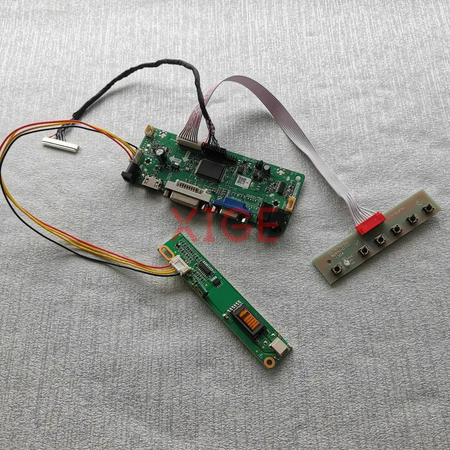 

Screen Controller Board Fit HSD150PX15 HSD150PX17 HSD150PX16 HSD150PX14 30Pin LVDS VGA DVI HDMI 1-CCFL 1024x768 1024*768 Kit DIY