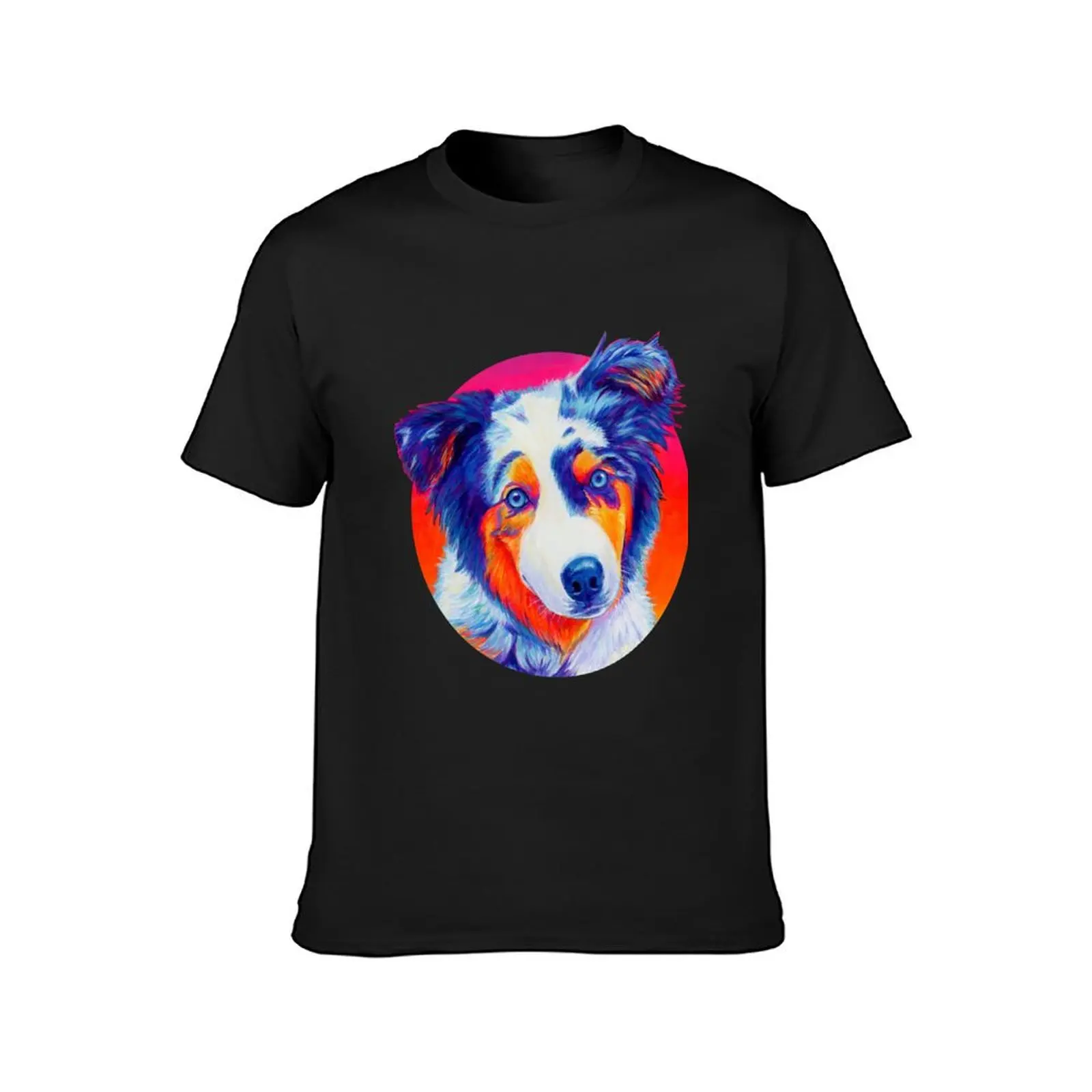 Lexi the Blue Merle Australian Shepherd Puppy T-Shirt funnys quick drying Aesthetic clothing animal prinfor boys Men's t-shirts