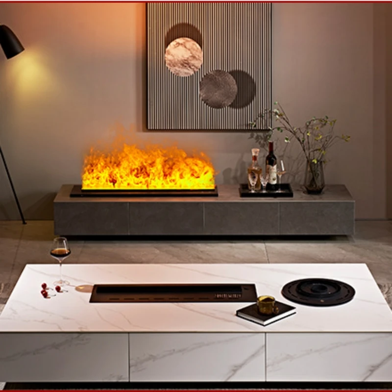 5 Years Warranty 3D mist  led steam water vapor electric fireplace with led lights