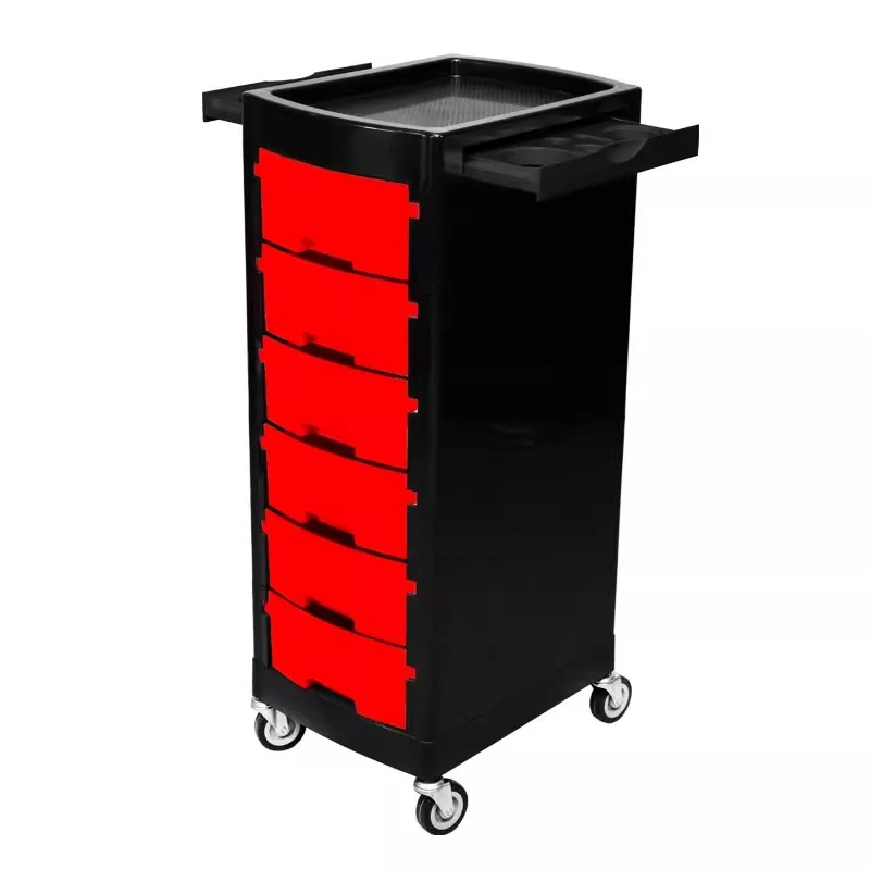 Cosmetologist Furniture for Aesthetics Professional Hairdressing Barber Trolley Beauty Salon Auxiliary Cart with Wheels 미용카트