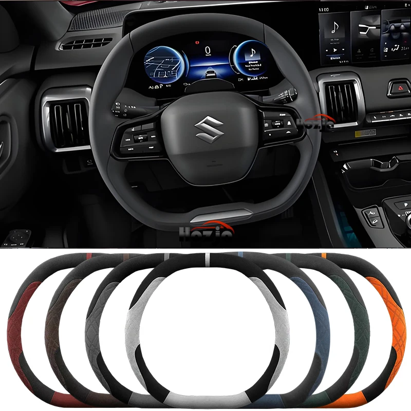 

Suede Leather Car Steering Wheel Cover for Suzuki Vitara 2025 2026 Accessories