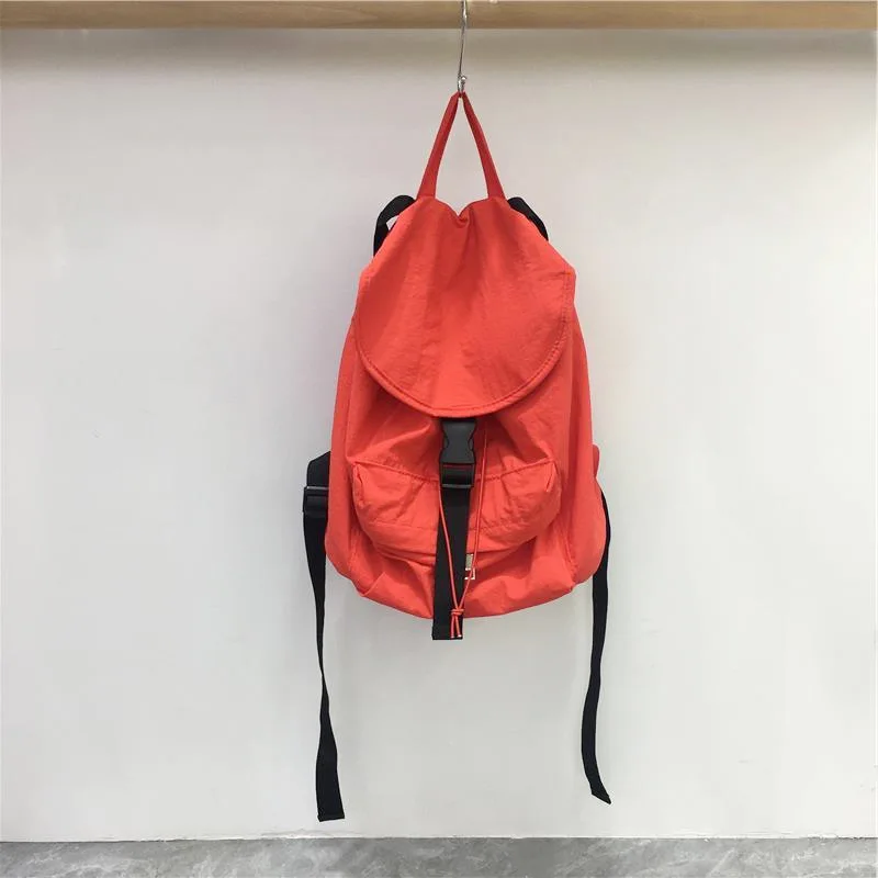 Estilo Coreano Artístico Mochila Estudante, Casual Esportes Viagem Mochila, Pano de Nylon, Nova Chegada, 2024