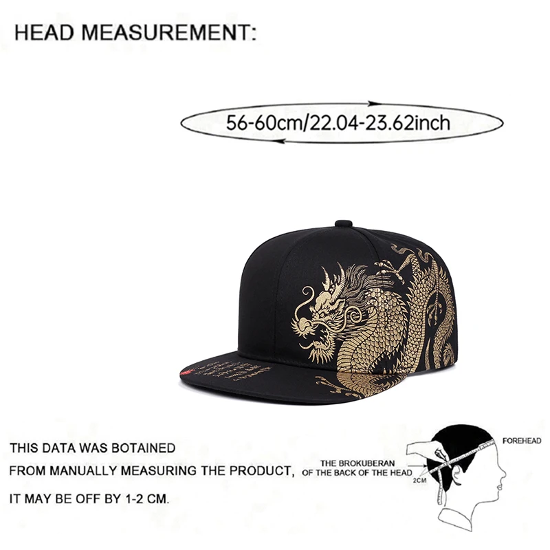 2025 kreative neue Baseball-Mütze, Drachen-Druck, Straße, Hip-Hop-Hut, Outdoor, Freizeit, tägliche Dekoration, flacher Rand, Hut, Skateboard-Hut – Detail 11