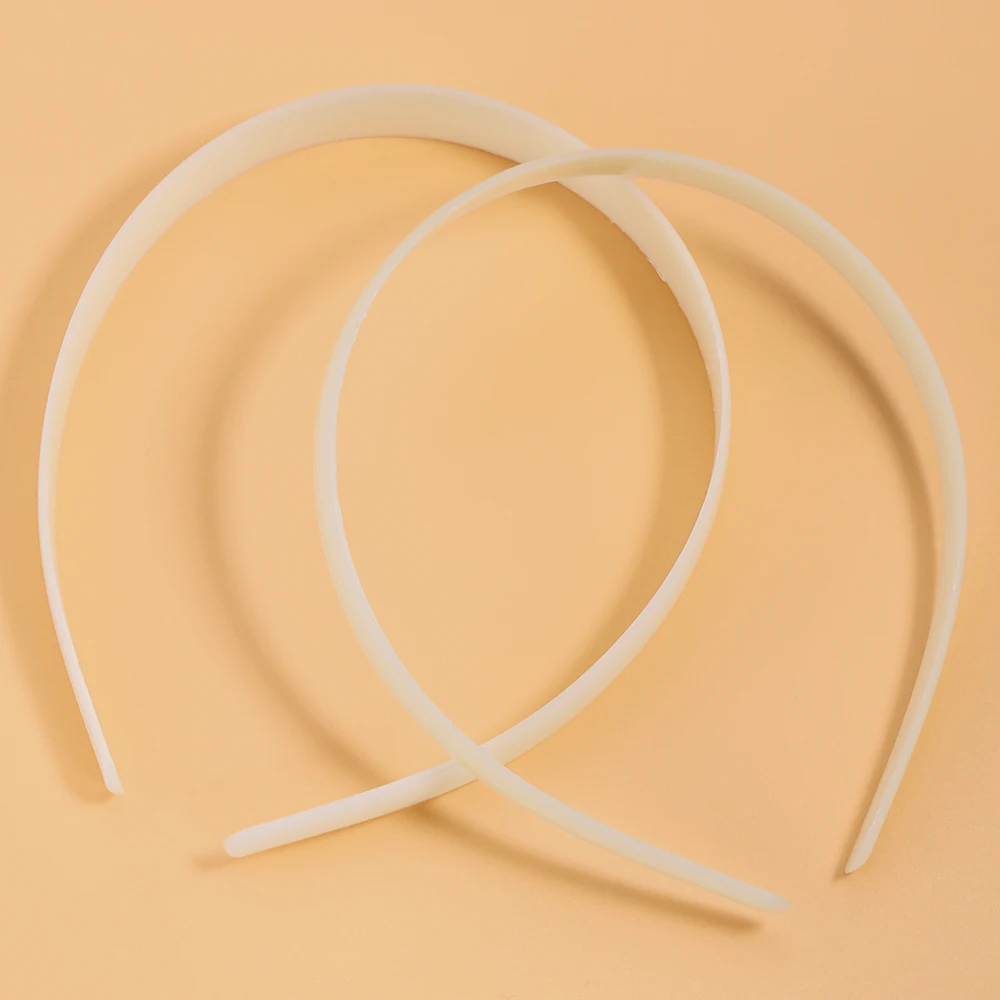 5-10pcs  5-25mm White Plastic Headbands Plain No Teeth Head Hoop Band Base for DIY Hair Jewelry Making Headbands Accessories