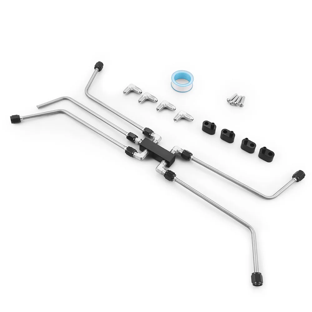 Full Stainless Steel Vent Coolant Cross Kit, Engine Coolant Cross Vent Kit for LS1 LS2 LS3 LS6 LS7 LSX