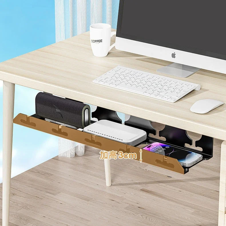 

Under Desk Cable Management Metal Cable Tray Under Desk With Clamp Strip Cord Holder No Drilling Sturdy Spacious Power