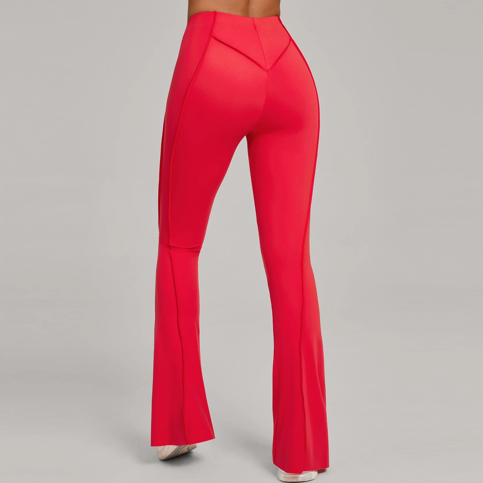Leggings acampanados de gimnasio para mujer, mallas deportivas, nuevos pantalones de yoga 2026, leggings de entrenamiento, leggings deportivos para mujer, rojo, azul, beige, marrón