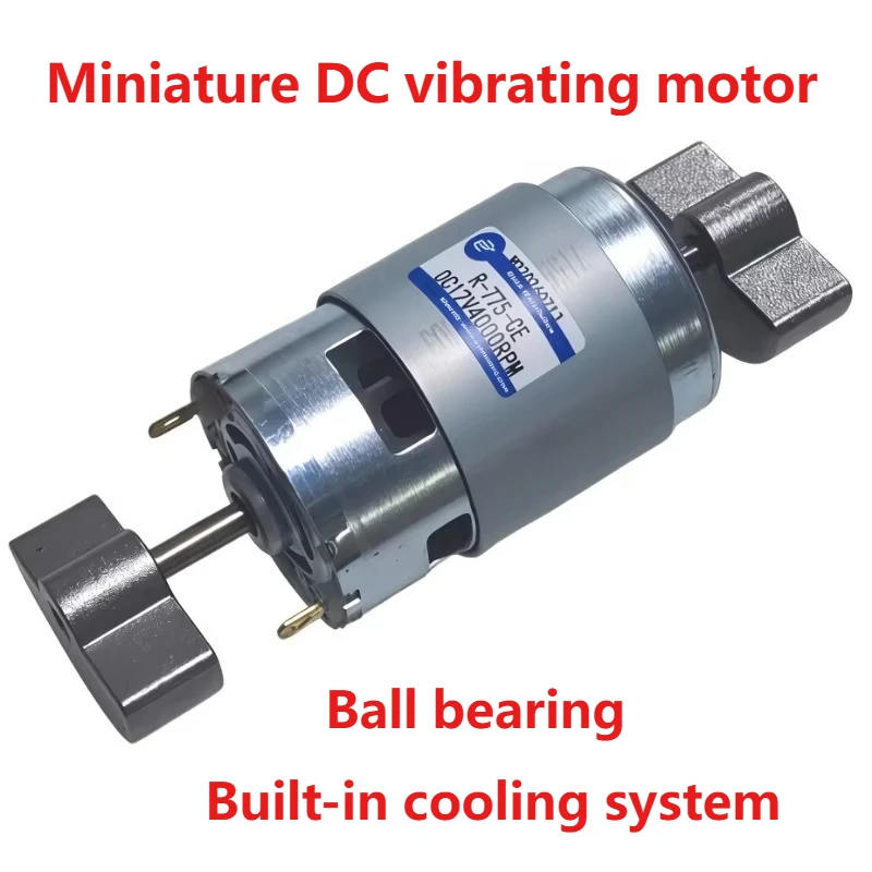 775 Double Head DC 12V 24V 4000/8000rpm Vibration Motor 35W Strong Vibrating Motor