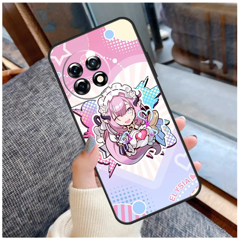 Elysia Honkai impact Case For OnePlus Nord 2 2T CE 3 Lite N20 N10 N100 N200 8T 9R 10R 10T 11 8 9 10 Pro Cover