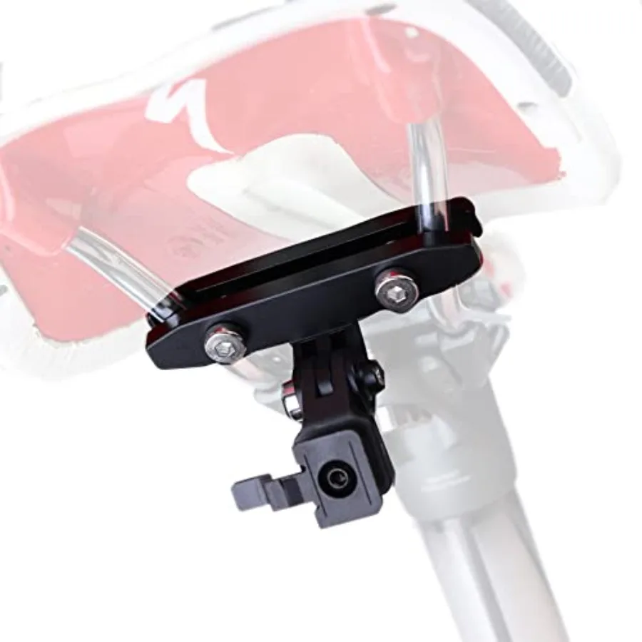 Bike Taillight Saddle Mount Aluminum Alloy Compatible with Bon Trager Ion Pro RT Headlight Adapter, Bicycle Saddle Radar Tail L