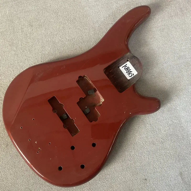 

KB883 красные краски, цвет, 5-струнная электрогитара, бас-гитара, корпус из цельного дерева, активные звукосниматели PJB, правая рука, сделай сам, замена деталей