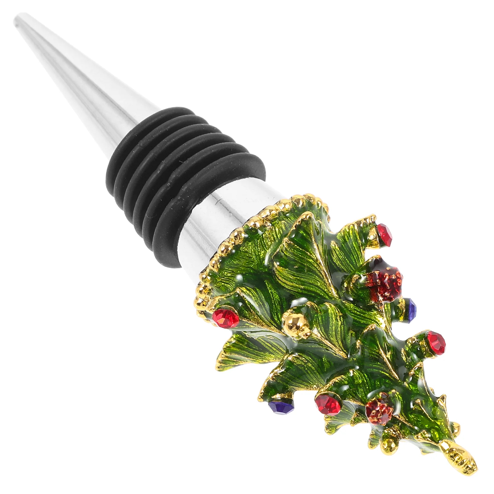 Enamel Christmas Series Bottle Stoppers for Bottles Decorative Tree Bulk Plug Trees