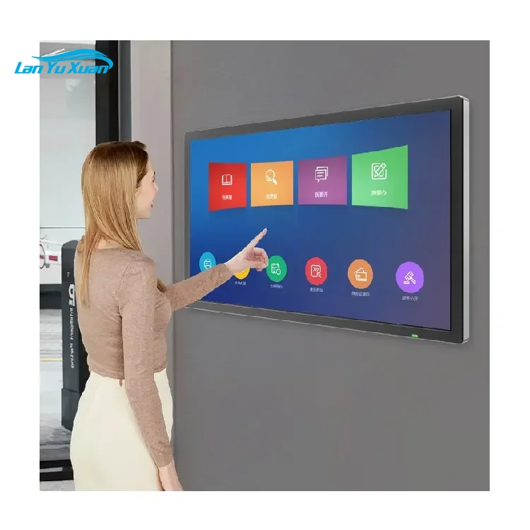 Lcd Touch Screens for Monitor 10 21 50 55 65 75 Inch Wall Mounted Totem Display Panel Digital Android Interactive Touch Kiosk